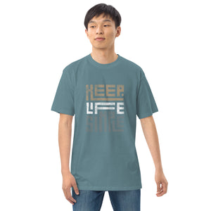 Keep Life Simple-Men’s premium heavyweight tee