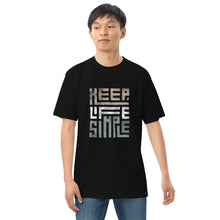 Load image into Gallery viewer, Keep Life Simple-Men’s premium heavyweight tee