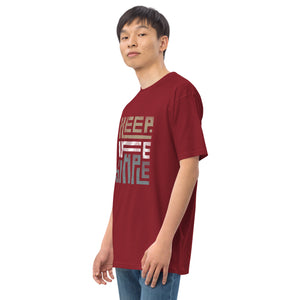 Keep Life Simple-Men’s premium heavyweight tee