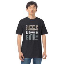 Load image into Gallery viewer, Keep Life Simple-Men’s premium heavyweight tee