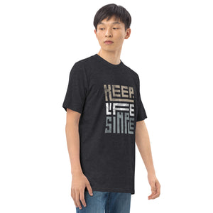 Keep Life Simple-Men’s premium heavyweight tee