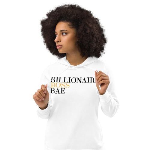 Billionaire Boss Bae- Women's eco fitted hoodie